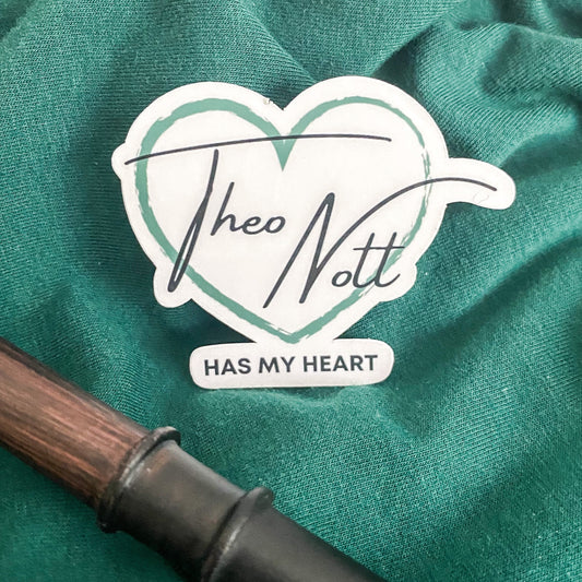Theo Nott Has My Heart Sticker